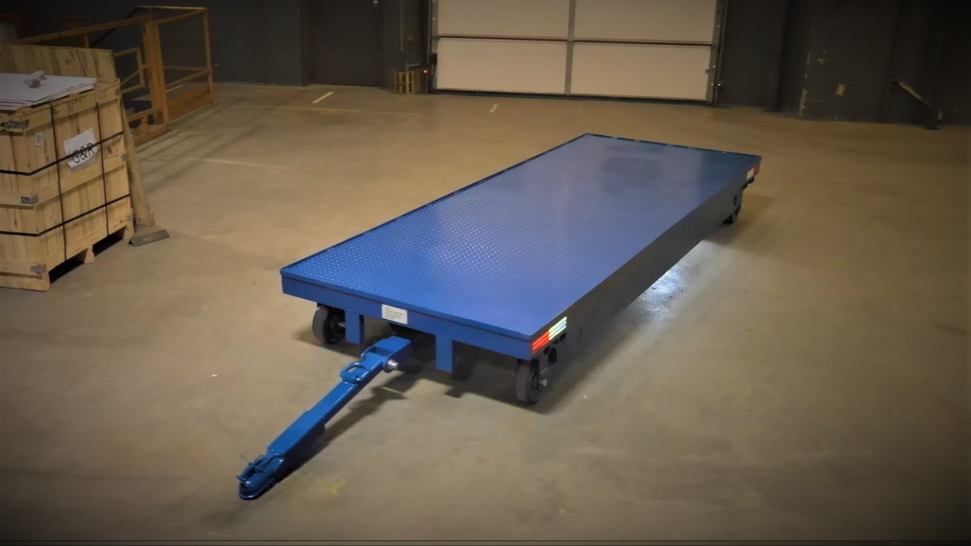 xt2925 - Heavy Duty Four Wheel Auto Steer Trailer, Safety Plate deck